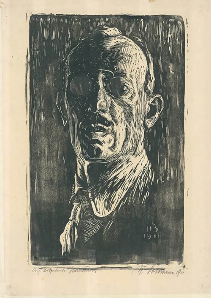 Xilogravura Soltmann - Selbstbildnis