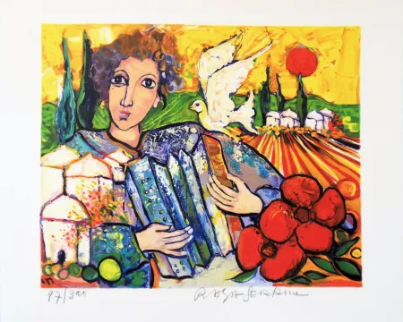 Litografia Sorkine - Colombe de la Paix