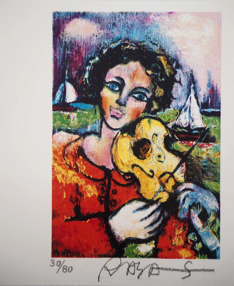 Litografia Sorkine -  L’amoureux au violon