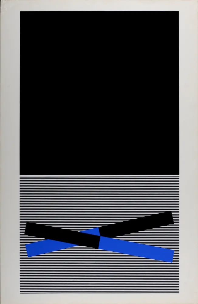 Serigrafia Soto - Abstract Composition, 1969
