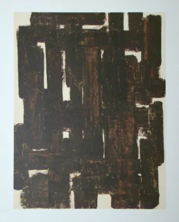 Litografia Soulages (After) - Peinture sur papier - 1948