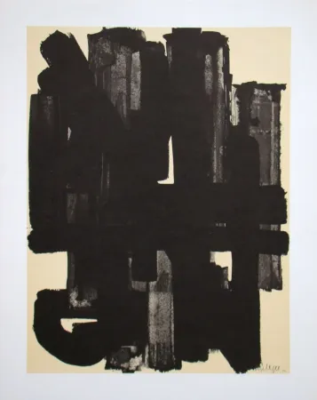 Litografia Soulages (After) - Peinture sur papier - 1953