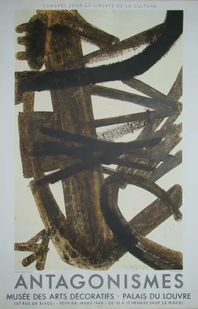 Cartaz Soulages - Antagonismes