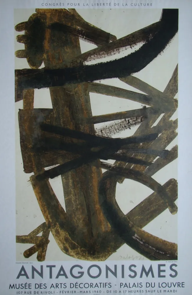 Cartaz Soulages - Antagonismes