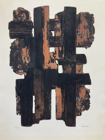 Água-Forte Soulages - Eau forte IX, 1957