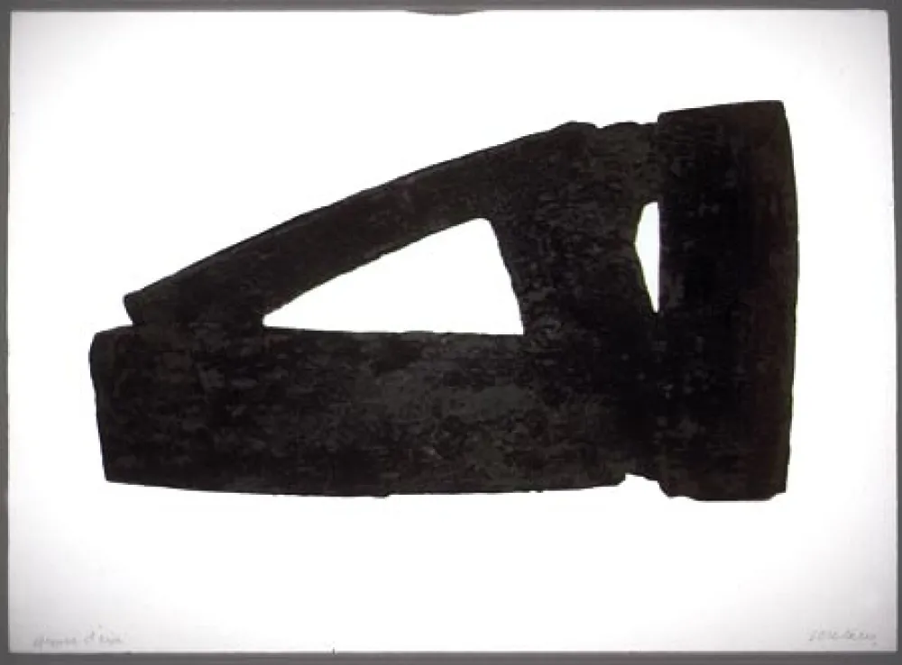 Água-Forte E Água-Tinta Soulages - Eau-forte n°XXXII