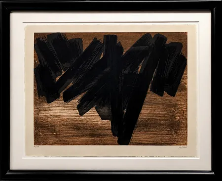 Água-Forte E Água-Tinta Soulages - Eau-forte V