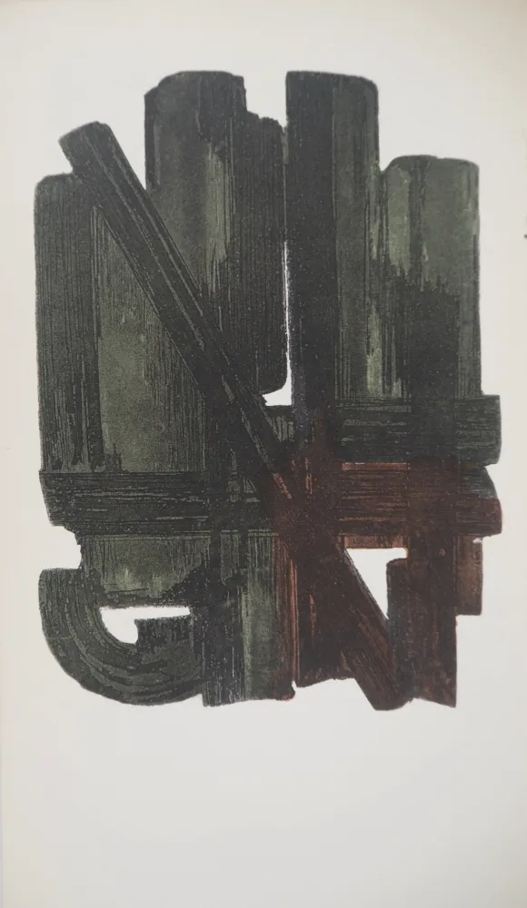 Litografia Soulages - Eau Forte VIII