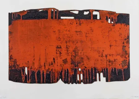 Água-Forte E Água-Tinta Soulages - Eau-forte XXV