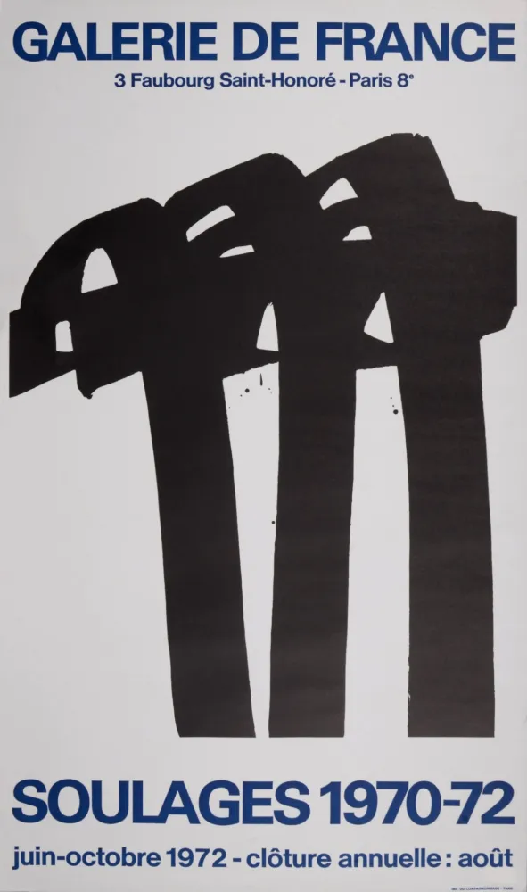 Sem Técnica Soulages - Galerie de France, 1972
