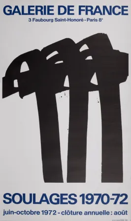 Sem Técnica Soulages - Galerie de France, 1972