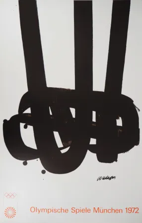 Litografia Soulages - JO Olympic Games Munich 72 (MOURLOT)