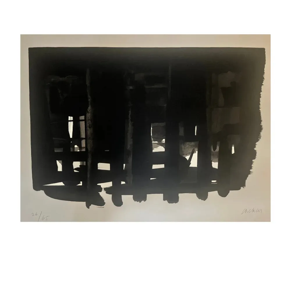 Litografia Soulages - Lithographie 16, 1964