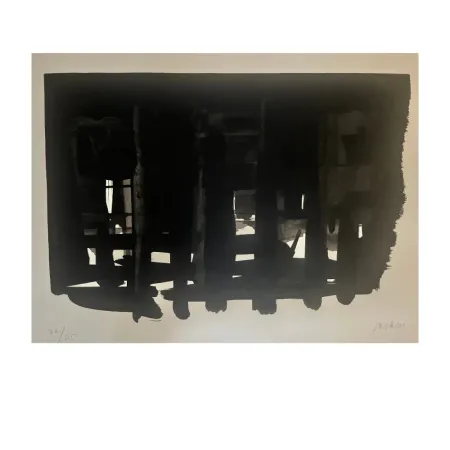 Litografia Soulages - Lithographie 16, 1964