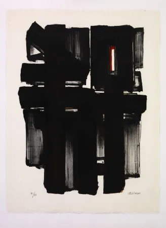 Litografia Soulages - Lithographie 2