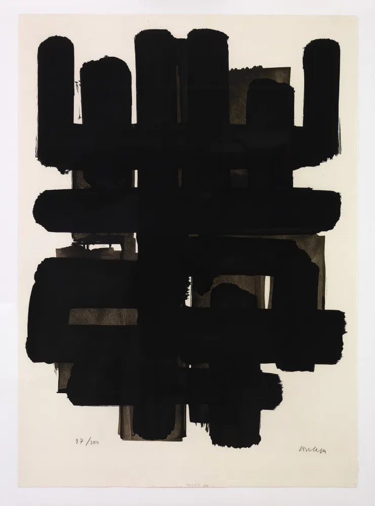 Litografia Soulages - Lithographie 3