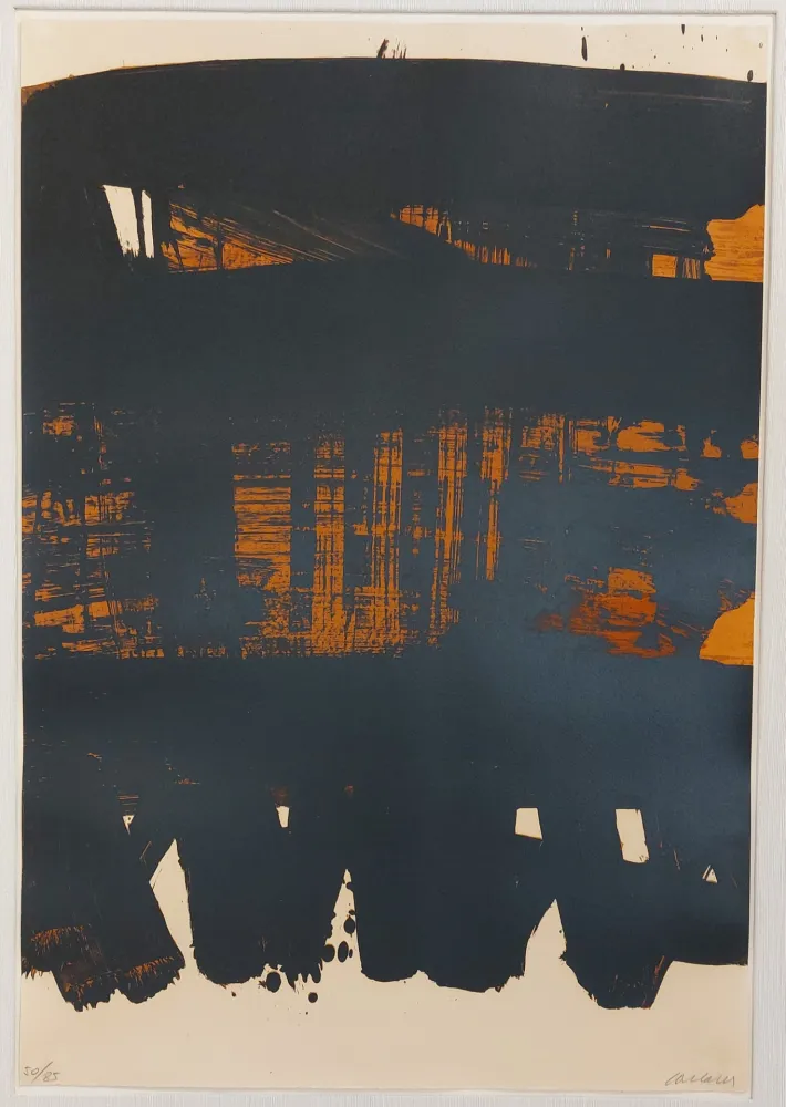 Litografia Soulages - Lithographie n°22 