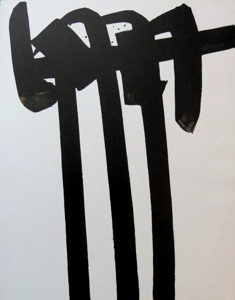 Litografia Soulages - Lithographie n°28