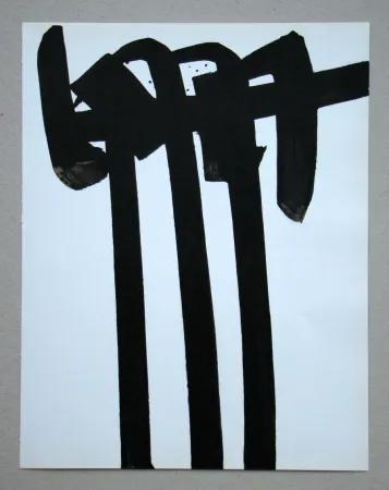 Litografia Soulages - Lithographie  n°28