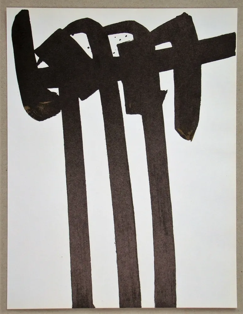 Litografia Soulages - Lithographie N°28