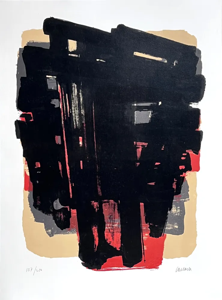 Litografia Soulages - Lithographie n°8 