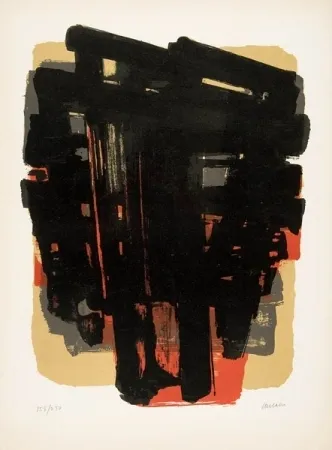Litografia Soulages - Lithographie n°8