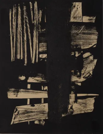 Litografia Soulages - Lithographie N°9