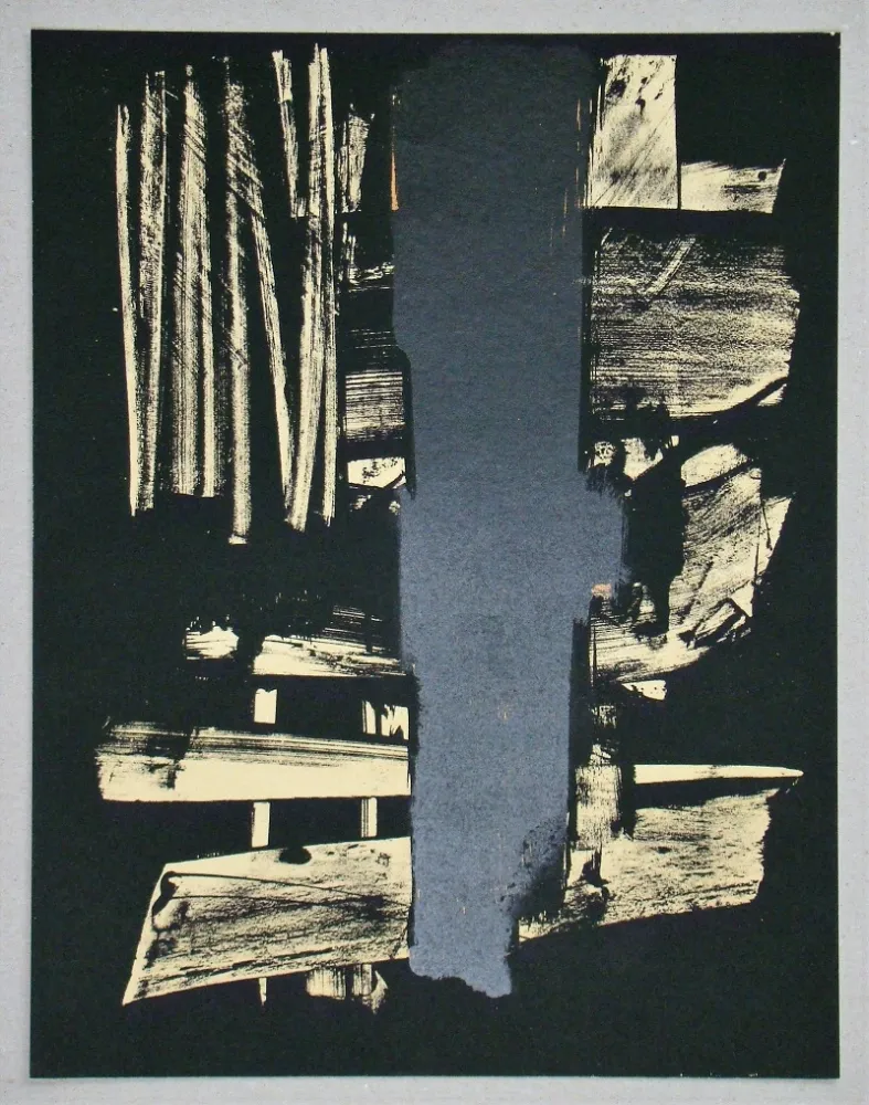 Litografia Soulages - Lithographie N°9