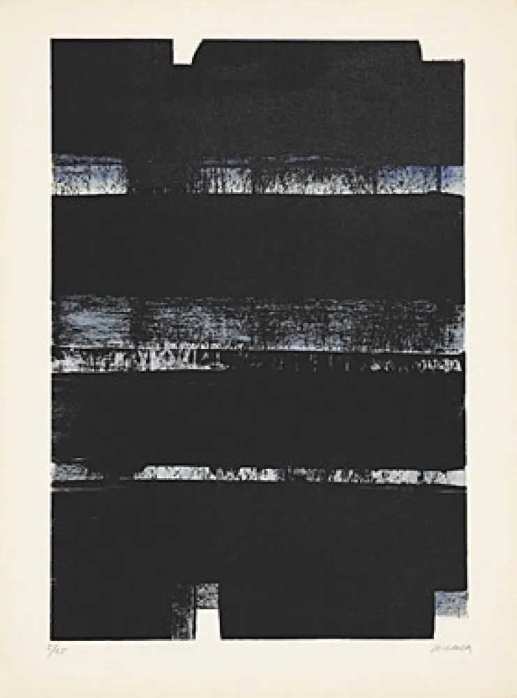 Litografia Soulages - Lithographie No. 32a