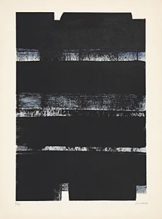 Litografia Soulages - Lithographie No. 32a