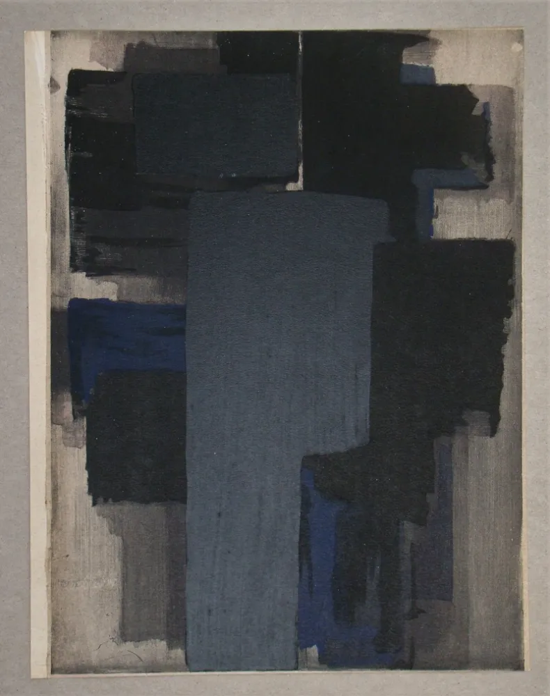 Estêncil Soulages - Peinture, 1955