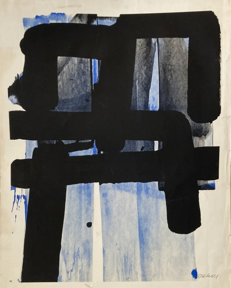 Serigrafia Soulages - Sérigraphie 2 - 1973