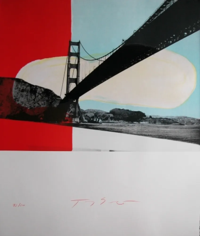 Litografia Soulie - GOLDEN GATE lithographie de Tony SOULIE