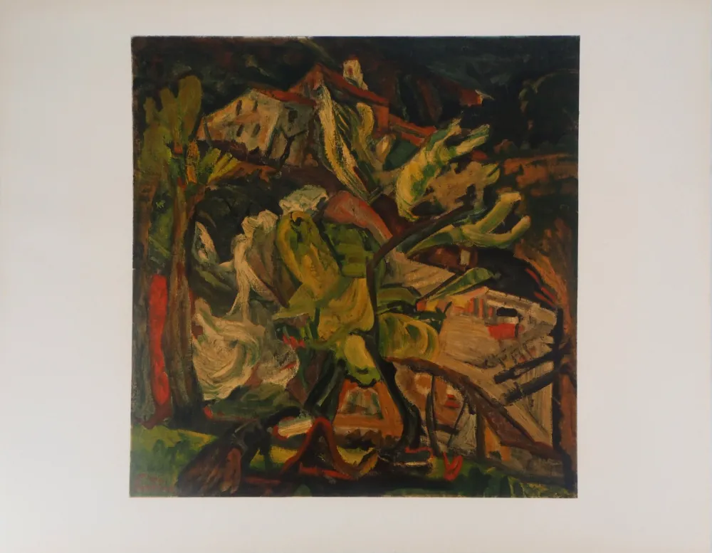 Litografia Soutine - Colline à Cagnes sur Mer