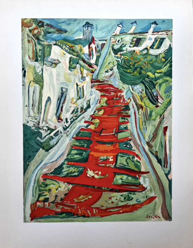 Estêncil Soutine - L'ESCALIER ROUGE (1923-1924)