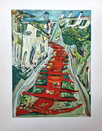 Estêncil Soutine - L'ESCALIER ROUGE (1923-1924)