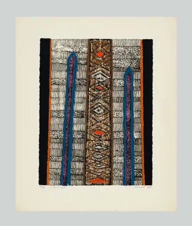 Linogravura Spacal - Spiritual negro