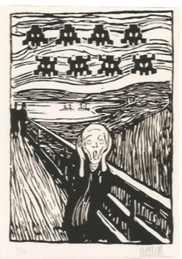 Gravura Space Invader - Invaded Scream