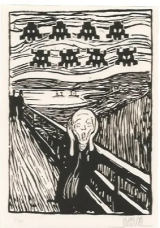 Gravura Space Invader - Invaded Scream