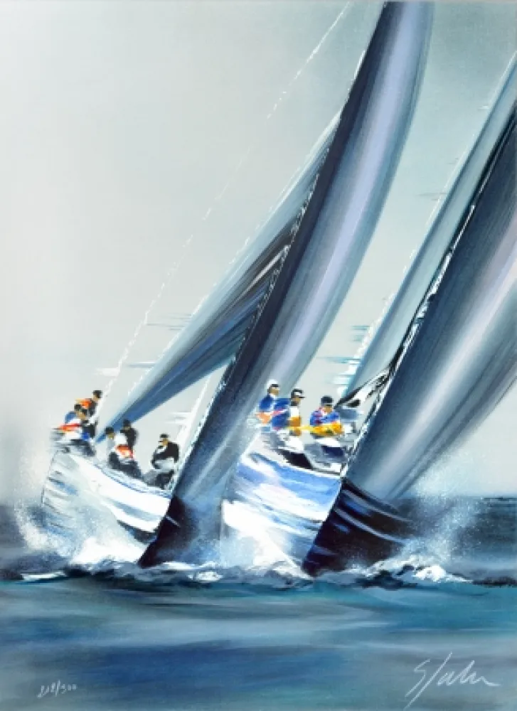 Litografia Spahn - Coupe de l’America - Valence