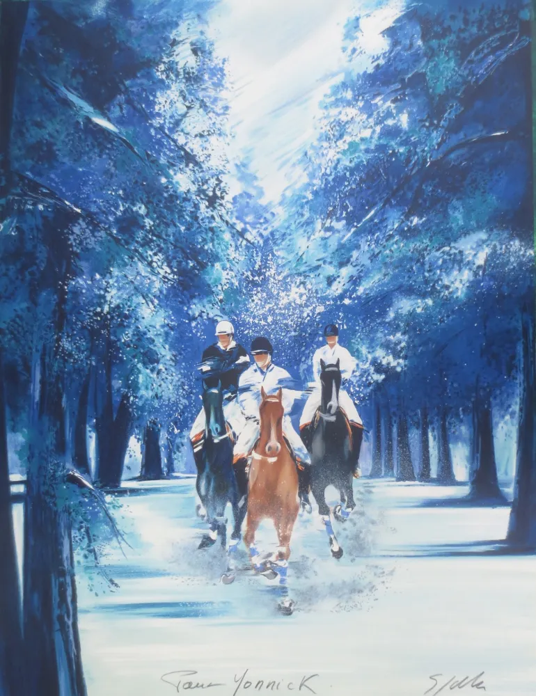 Litografia Spahn - Forêt bleue