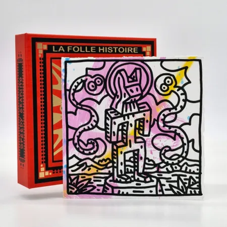 Livro Ilustrado Speedy Graphito - LA FOLLE HISTOIRE DE L'ART / Coffret + Original + Gravure