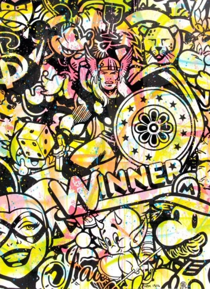 Litografia Speedy Graphito - Winner