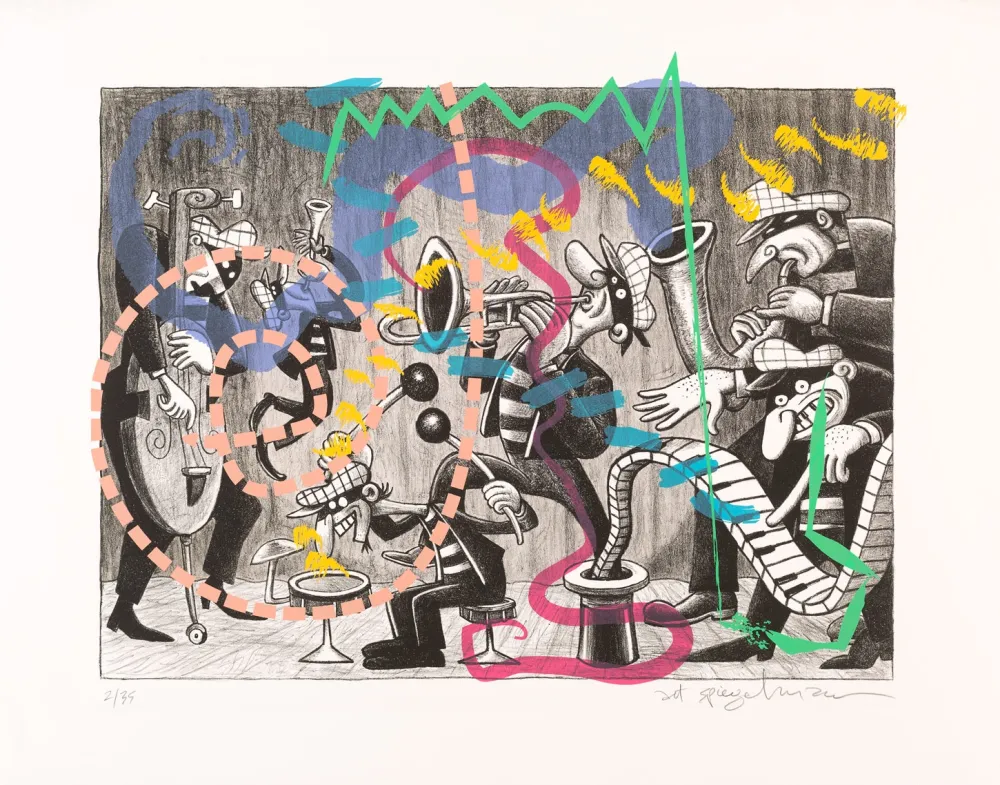 Litografia Spiegelman - Silent Six