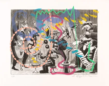 Litografia Spiegelman - Silent Six