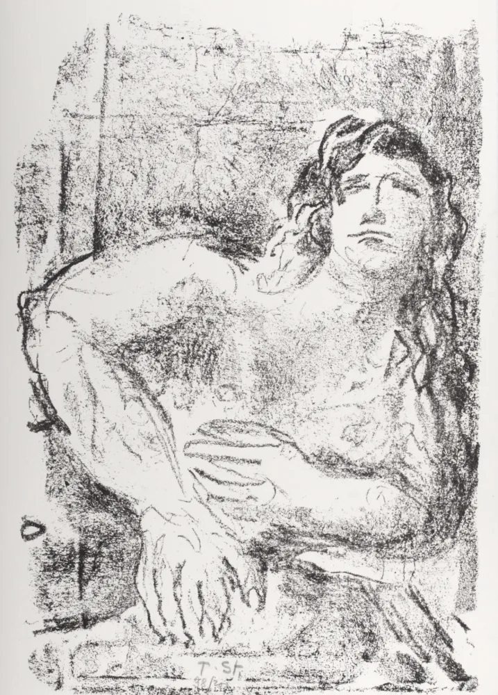 Litografia Stadler - The Men, 1972 - Hand-signed