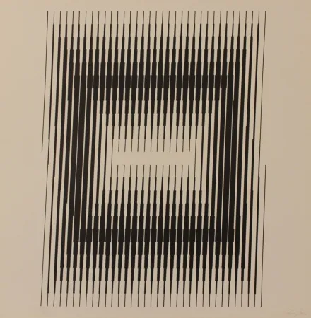 Litografia Steele - GESTALT II 2 - EXACTA FROM CONSTRUCTIVISM TO SYSTEMATIC ART 1918-1985