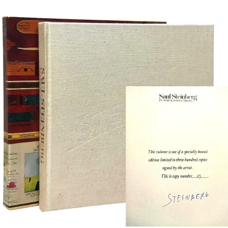Livro Ilustrado Steinberg -  Hand-Signed artbook, New York 1978 - Saul Steinberg [Signed, Limited] Steinberg, Saul (art) and Harold Rosenberg (text)