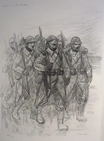 Litografia Steinlen - Chanson de route