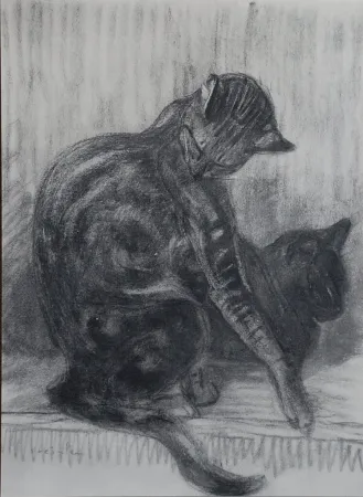 Litografia Steinlen - Chats et Autres Bêtes